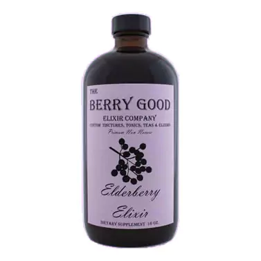 Elderberry Elixir with White Pine Needle