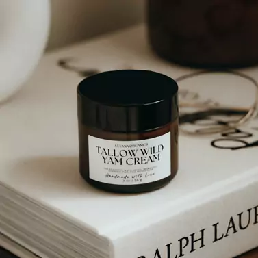 Tallow Wild Yam Cream for Women's Hormone